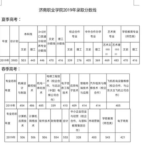 济南职业学院分数线（山东专科投档线公布2023）