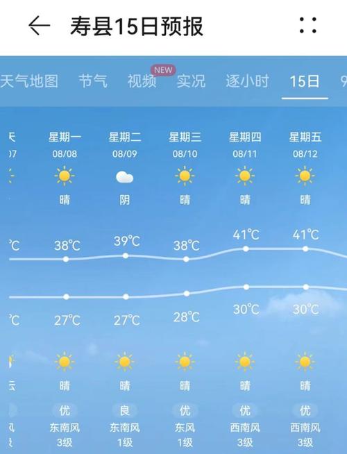 寿县天气预报一周天气（寿县天气预报一周 7天）